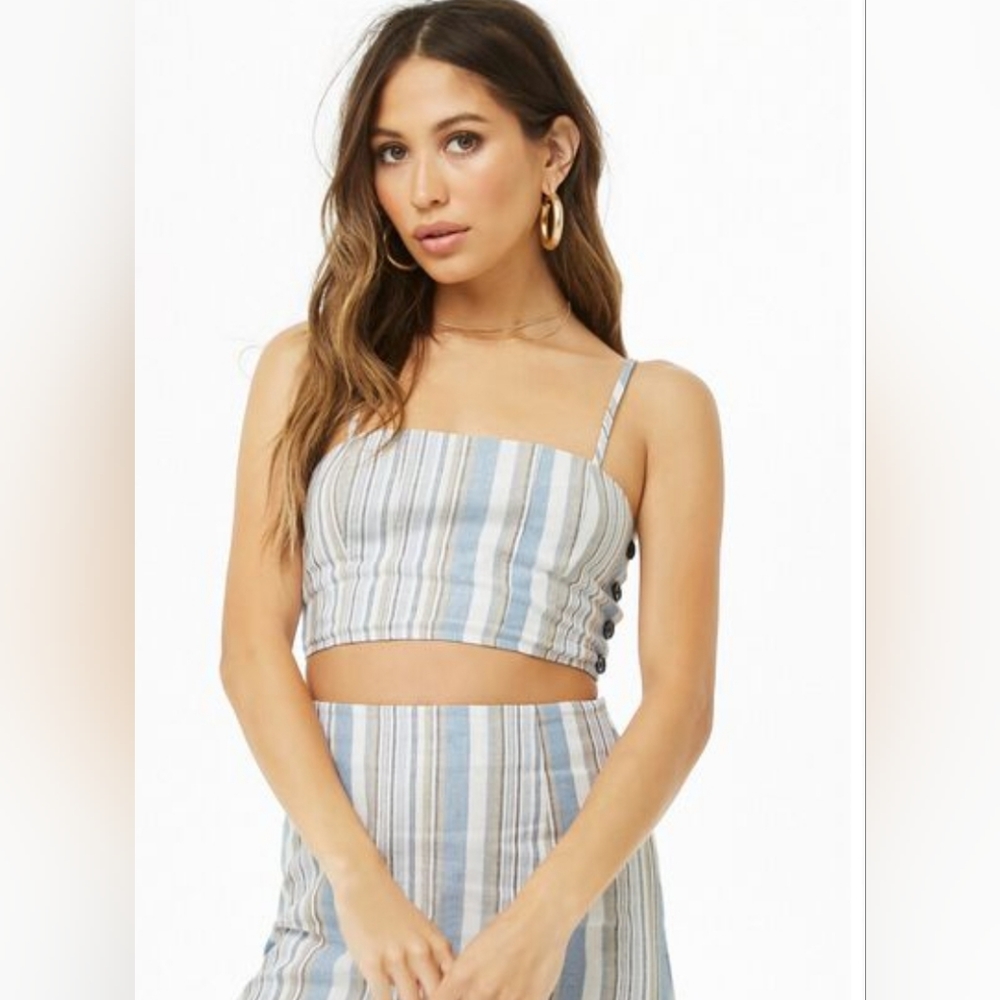 Forever21 Size S - Striped Matching Set (Skirt & Top)